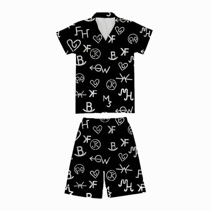 Wholesale/Custom Western style Short Pajamas Set (MOQ：100sets per design)