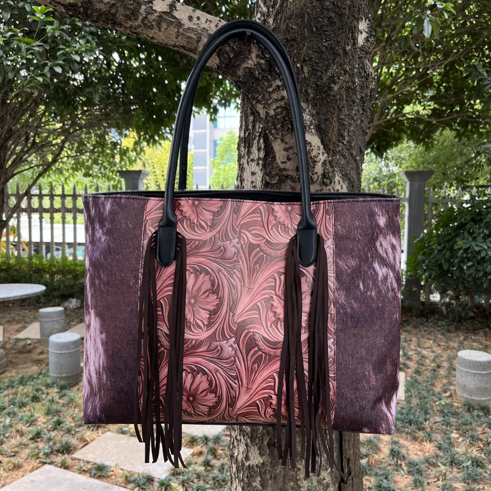 Wholsale/Custom Western style Tassel Tote Bag (MOQ: 50pcs, per design)