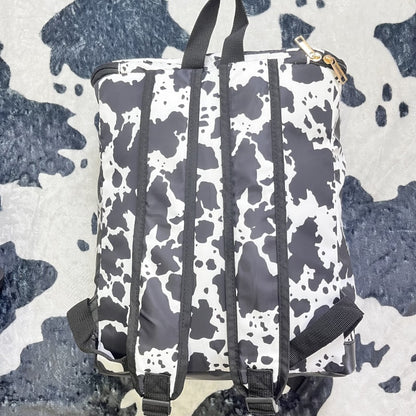Wholesale/Custom Western Style Cow Print and Leopard Print Backpack Cooler(MOQ: 50pcs, per design)