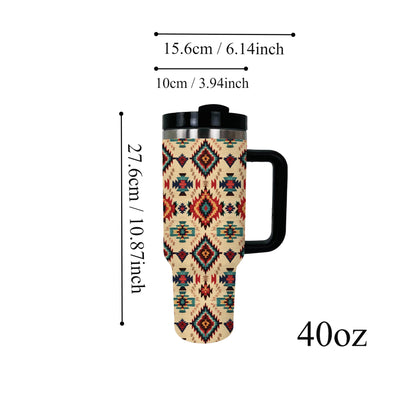 Wholesale/Custom Western Style Aztec Series 2nd Generation 40oz Tumbler (MOQ:20pcs per design) <br data-mce-fragment="1">