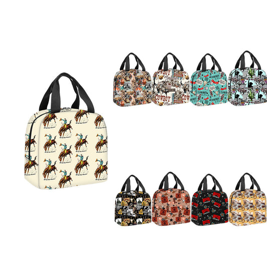 Wholesale Western Style Cowboy Series Lunch Bag Support Customization (MOQ:1pcs per design)