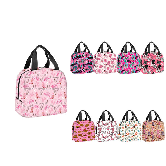 Wholesale Western Style Cowgirl Series Lunch Bag Support Customization (MOQ:1pcs per design)