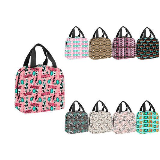 Wholesale Western Style Howdy Series Lunch Bag Support Customization (MOQ:1pcs per design)