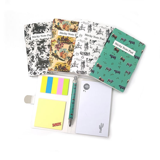 Wholesale/Custom Western style Sticky Note Pad (MOQ：500pcs per design)