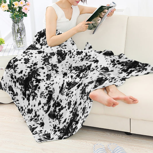 Wholesale 100*70cm/30*40 Inch Single Sided Printed Western Style Flannel Blanket Support Private Customization